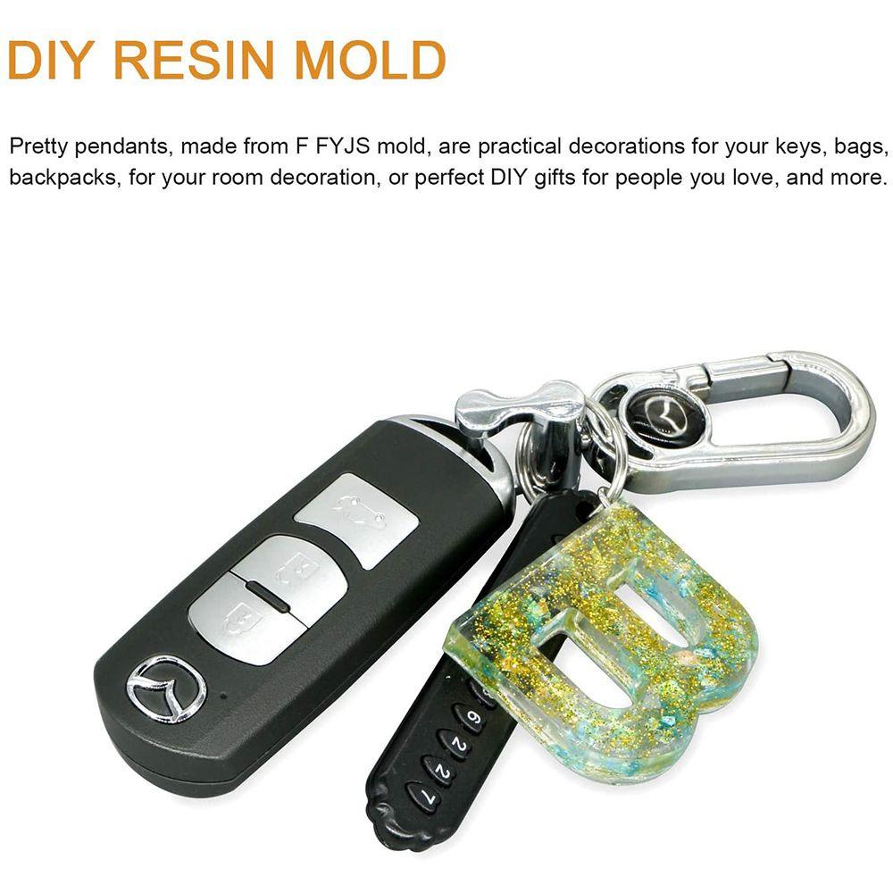 Set 33 Khuôn Làm Trang Sức Hình Chữ Cái DIY