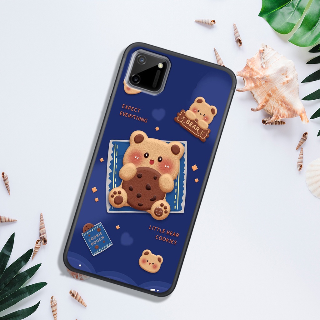 ỐP LƯNG OPPO REALME C11 - REALME C11 2021 - REALME C20 , IN HÌNH GẤU NÂU CHOCOLATE ĐÁNG YÊU.