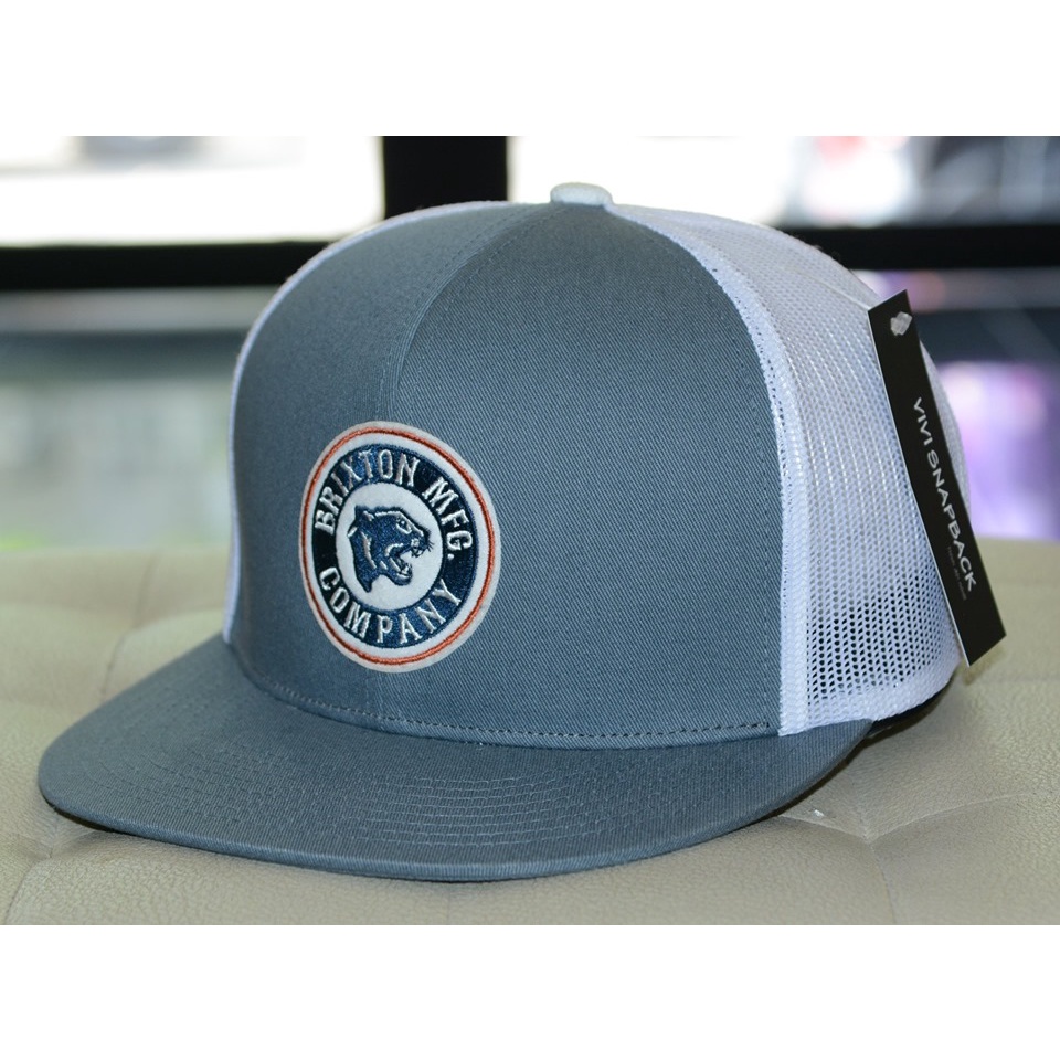 Nón snapback lưới Brixton Forte MP Mesh Adjustable Trucker Snapback,Mũ lưới snapback Brixton logo co