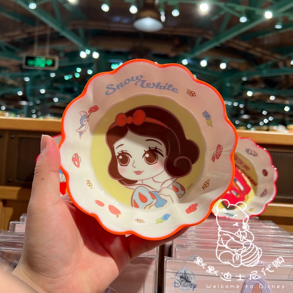 Chén ăn tô nhựa viền hoa melamine hình Frozen Elsa Mickey Minnie Princess Car Mcqueen Disney cho trẻ em