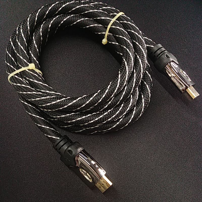 Cáp tín hiệu HDMI bọc lưới chống nhiễu 3D 4K dài 2m