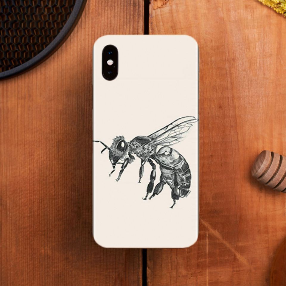 Miếng dán skin hình Animal 4D+ Queen Bee (Mã: con ong cho iPhone ( có đủ mã máy )