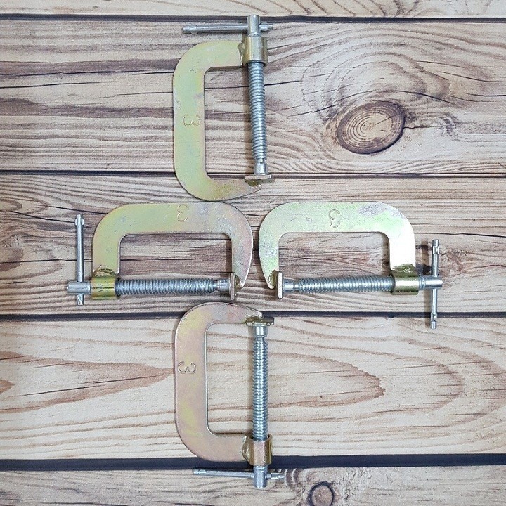 COMBO 4 CẢO VAM CHỮ C 3 INCH KẸP MAX 85MM