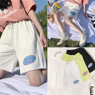 Quần Short Thun Nam Nữ Public Plant Unisex 2 màu Đen Trắng BC159