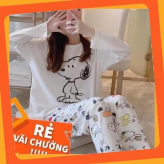 Bộ ngủ 💖Siêu rẻ💖chú chó snoppy siêu hot - Kèm video chuẩn
