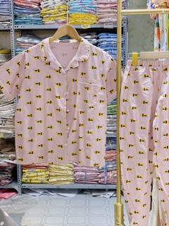 [ ẢNH THẬT ] BỘ ĐỒ PIJAMA DÀI CHẤT THÔ XỊN
