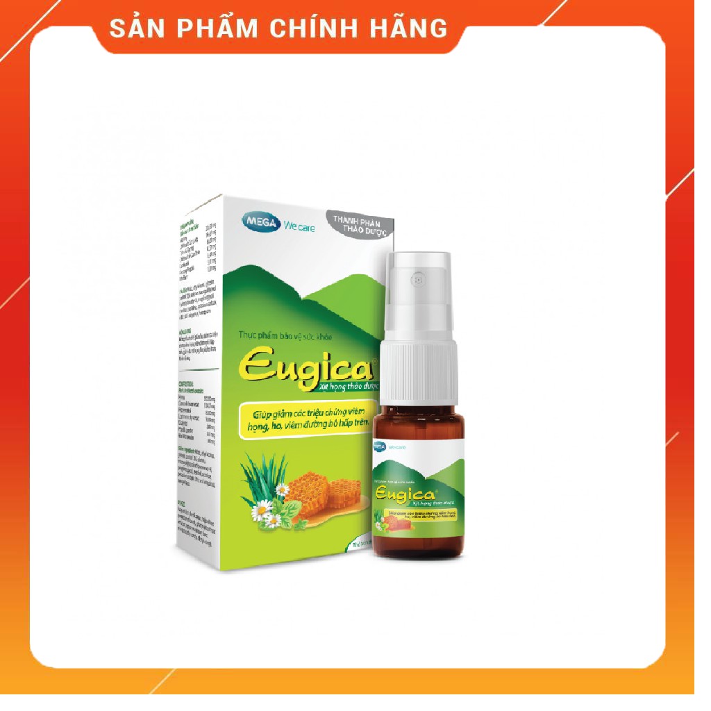 Xịt Họng Thảo Dược Eugica (10ml)