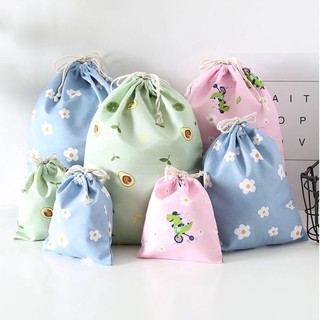 TÚI VẢI CANVAS DÂY RÚT IN HOẠ TIẾT XINH XẮN ALISON