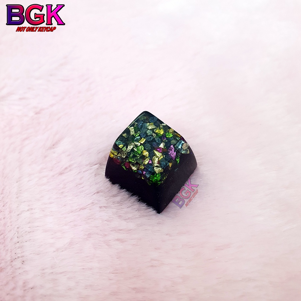 Keycap Lẻ Tinh Thể Ngũ Sắc ColorFul Crystal Keycap SA profile ( keycap resin độc lạ )( Keycap Artisan )