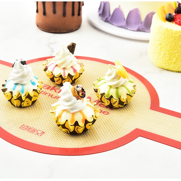 Silicone Thảm Silicon Cán Dài Dùng Nướng Bánh An Toàn Tiện Dụng