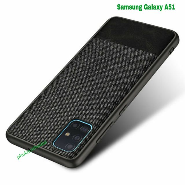 Ốp lưng Samsung A51 FREESHIP Từ 50k chống sốc Vải Da thời trang cao cấp