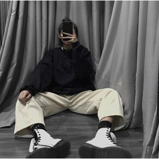 Áo sweater đen trơn