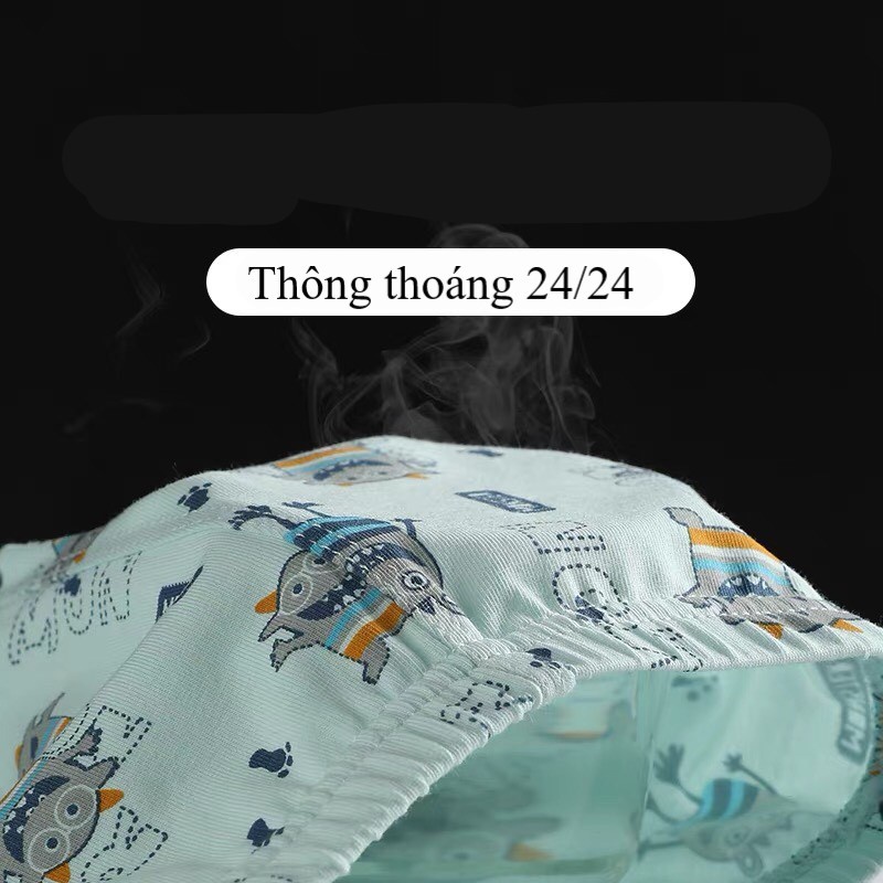 Set 5 Quần Chíp Đùi BABIBABI Chính Hãng Cottong Kháng Khuẩn Co Giãn 4 Chiều Cho Bé Trai Và Bé Gái Đồ Lót Cho Bé