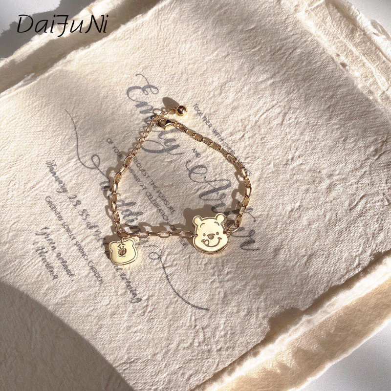 Winnie the Pooh Ladies Bracelet Fashion Vòng đeo tay Hàn Quốc dễ thương