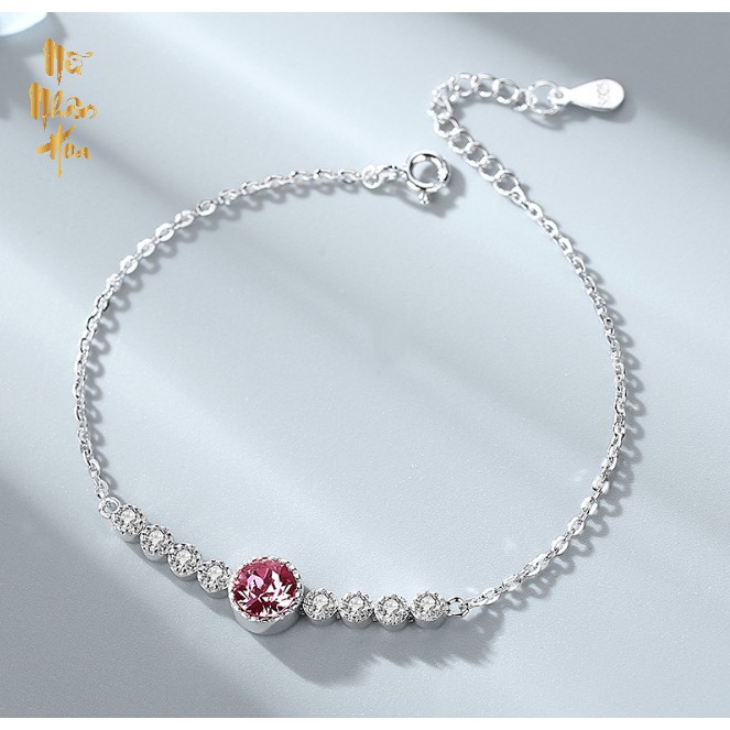 VTS004 Vòng Tay Bạc Và quả cầu Pha Lê Áo
