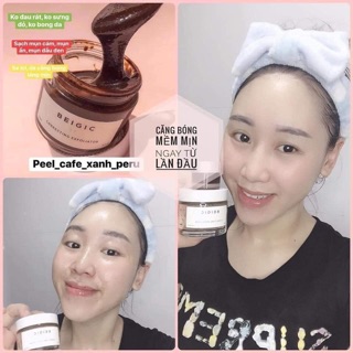 Tẩy da chết mặt Peel Cafe Xanh Peru BEIGIC