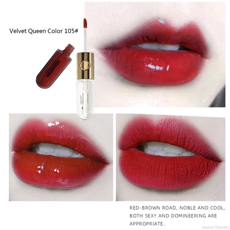 [Hàng mới về] Son kem Minshzee 2 đầu dưỡng ẩm chống dính cốc chống nước lâu trôi | BigBuy360 - bigbuy360.vn