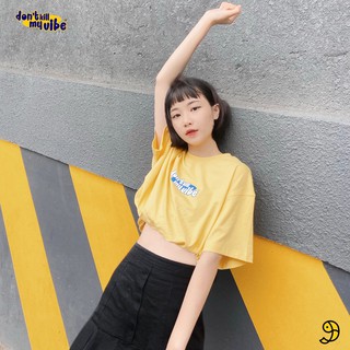 [Hình thật/Có sẵn] DKMV Áo thun Basic màu vàng đậm | DKMV Yellow Basic Tee