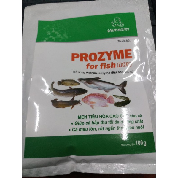 Prozyme for fish 100 gram trộn vào thức ăn
