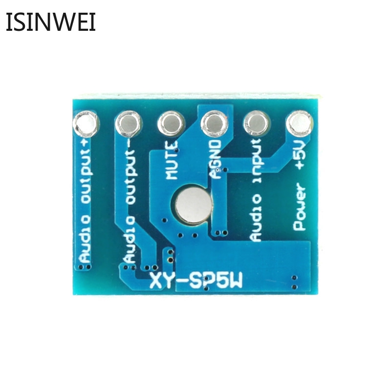 Bảng mạch khuếch đại âm thanh đơn sắc kỹ thuật số loại D 5128 5W độ méo thấp XY-SP5W