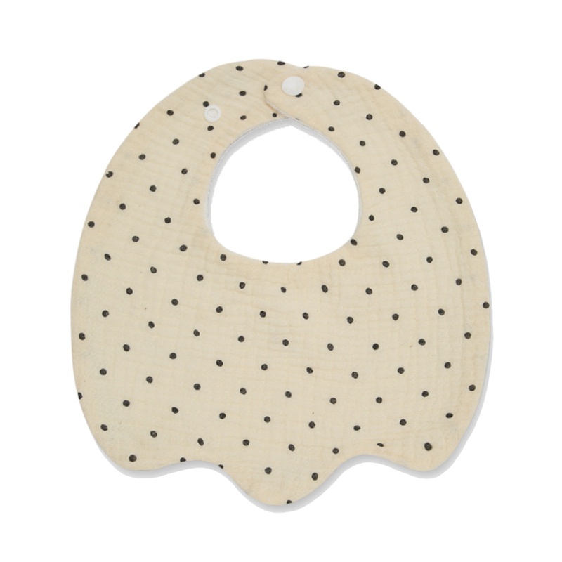 Yếm Ăn Cotton Hai Lớp In Họa Tiết Xinh Xắn Dành Cho Bé