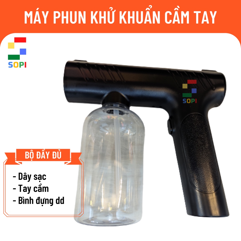Máy Xịt Khử Khuẩn, Xịt Rửa Tay, Sát Khuẩn Đồ Vật, Hàng Hóa. SOPI Store