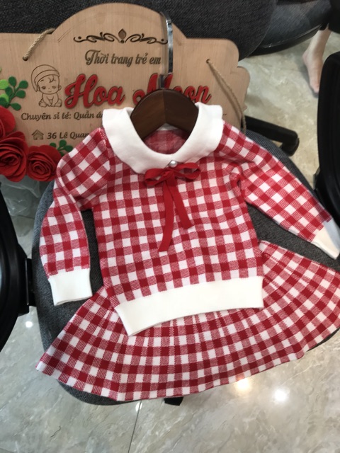 Váy len mịn bé gái nhí