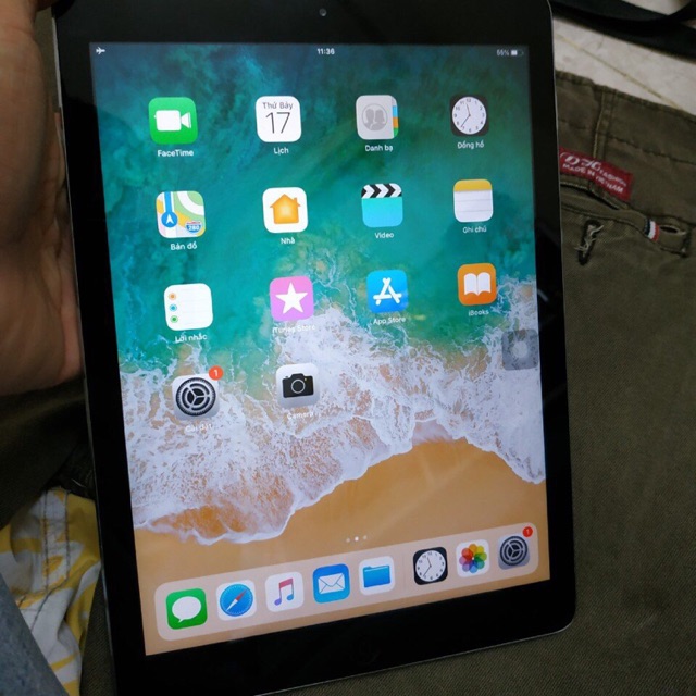 Máy tính bảng ipad air 1 (Trắng+Đen) 16gb 4G wifi new98% zin100%