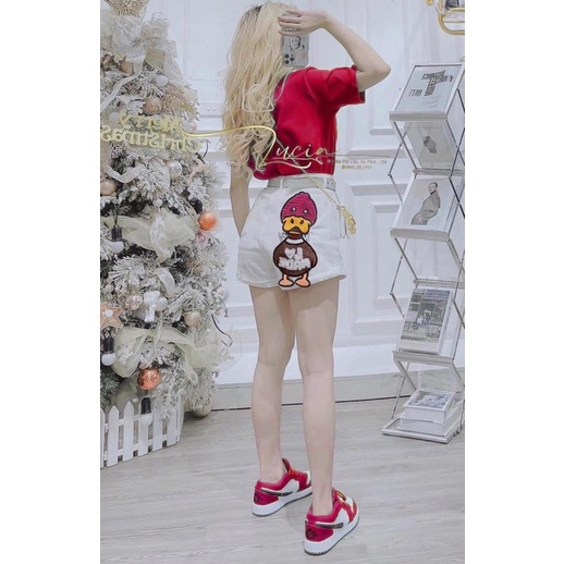 ✔ 𝗙𝗥𝗘𝗘 𝗦𝗛𝗜𝗣 SÉT VỊT KÈM ĐAI SIÊU HÓT ÁO THUN COTTON MẶC LÊN NGƯỜI ĐẸP LẮM Ạ