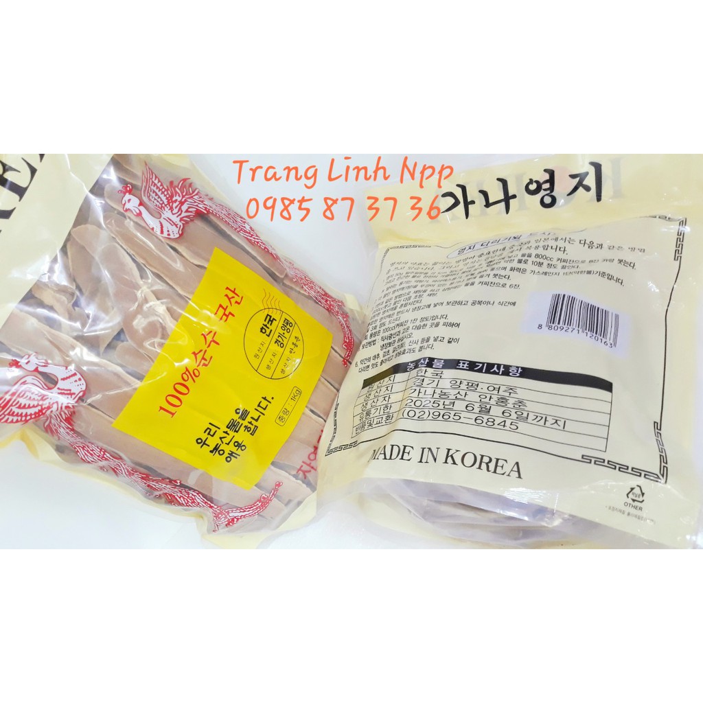 [ Sale Sốc ] Nấm Linh Chi Thái Lát Hàn Quốc, Túi 1kg