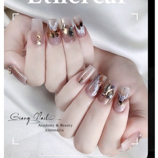 B31 Nailbox Bộ 24 móng tay giả thiết kế kèm keo dũa