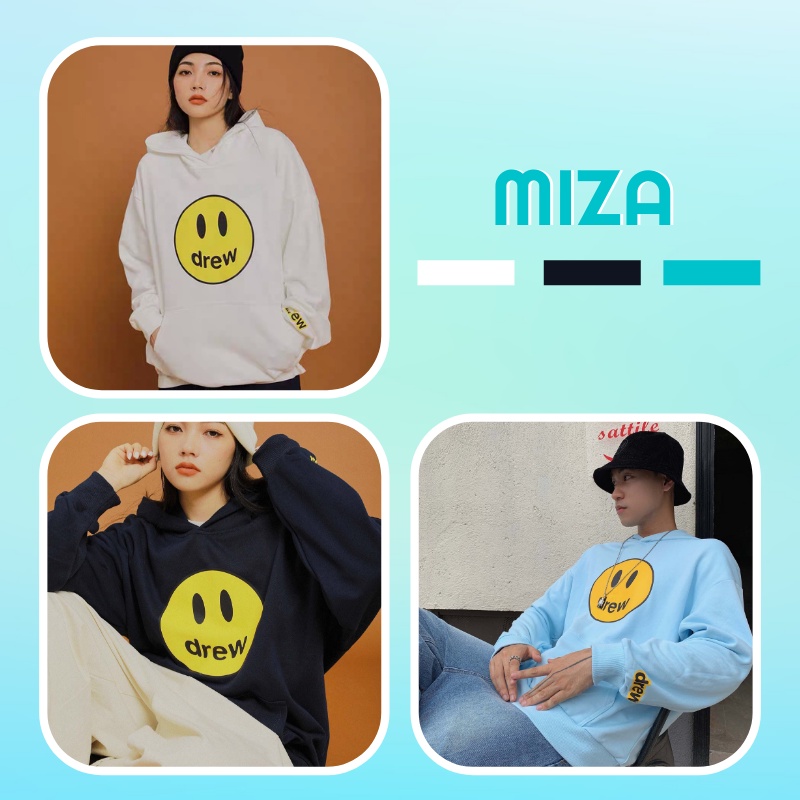 Áo hoodie nam nữ unisex có mũ ulzzang hàn quốc cặp đôi local brand nỉ ngoại cao cấp da cá form rộng cute zip DREW