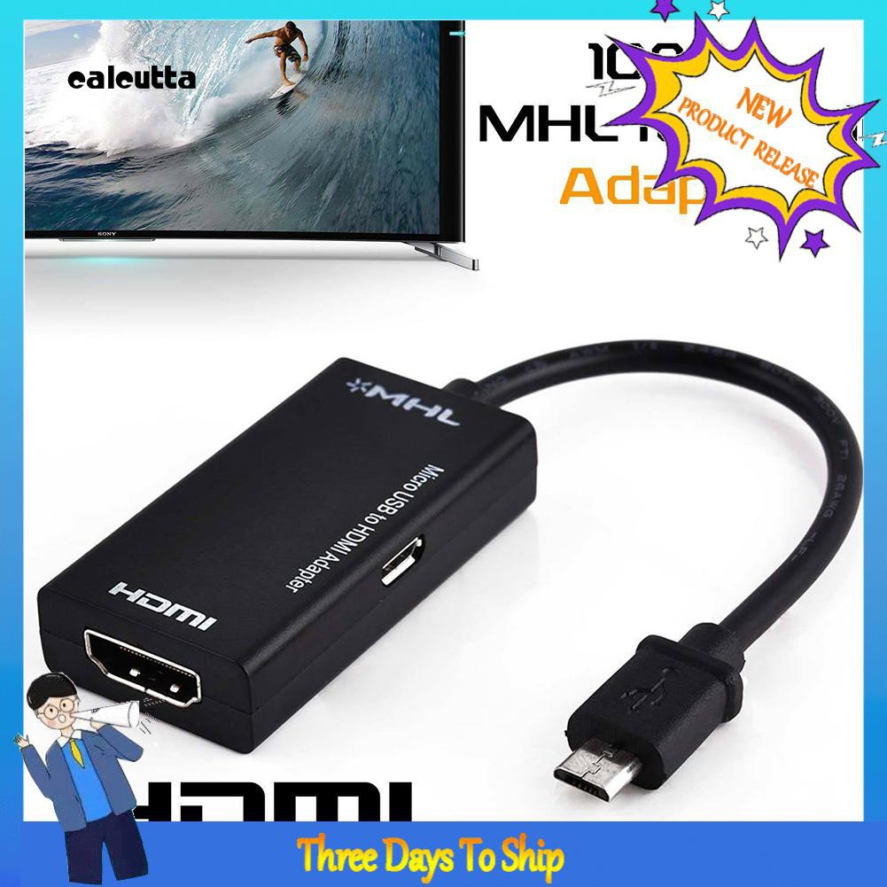 ✡COD✡S2 MHL Micro USB to HD 1080P HDMI Adapter Converter for Android Samsung Huawei