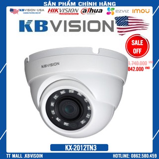 {Giá HỦY DIỆT} Camera IP Dome Hồng Ngoại  KBVISION KX-A2012TN3 2.0 MP có dây  - Bảo hành chính hãng 2 năm