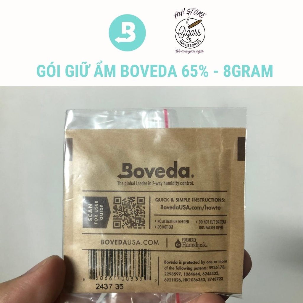 Boveda gói giữ ẩm 2 chiều 65% - Túi giữ ẩm 8gram - H2H Store