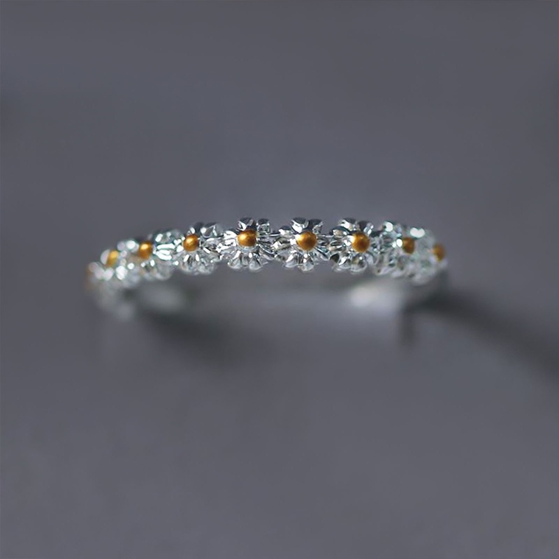 Nhẫn Hình Hoa Cúc Đơn Giản Sáng Tạo Thời Trang 2022