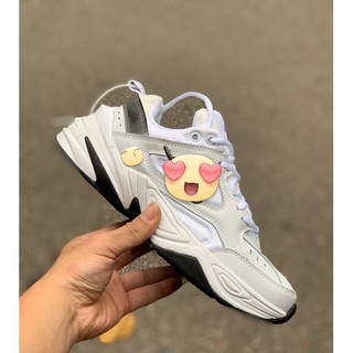 Giày M2k tekno trắng gót đen