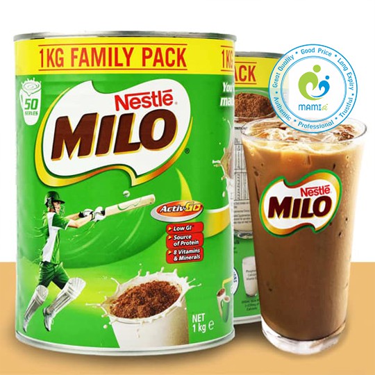 Sữa Nestle Milo, Úc (1kg) bổ sung dưỡng chất tăng chiều cao, miễn dịch, phát triển trí não cho bé từ 2 tuổi và người lớn