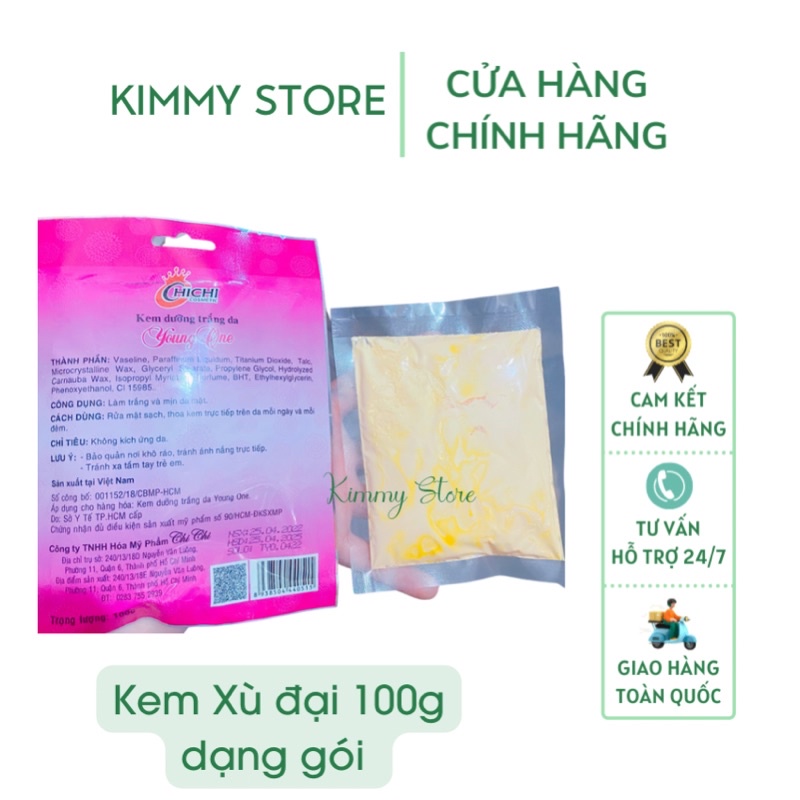Kem dưỡng trắng da Young one xù dạng gói 100g