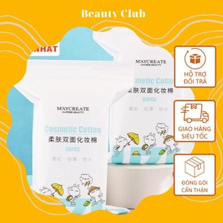 Gói 50 miếng bông tẩy trang Maycreate Beauty Club - BeautyClub
