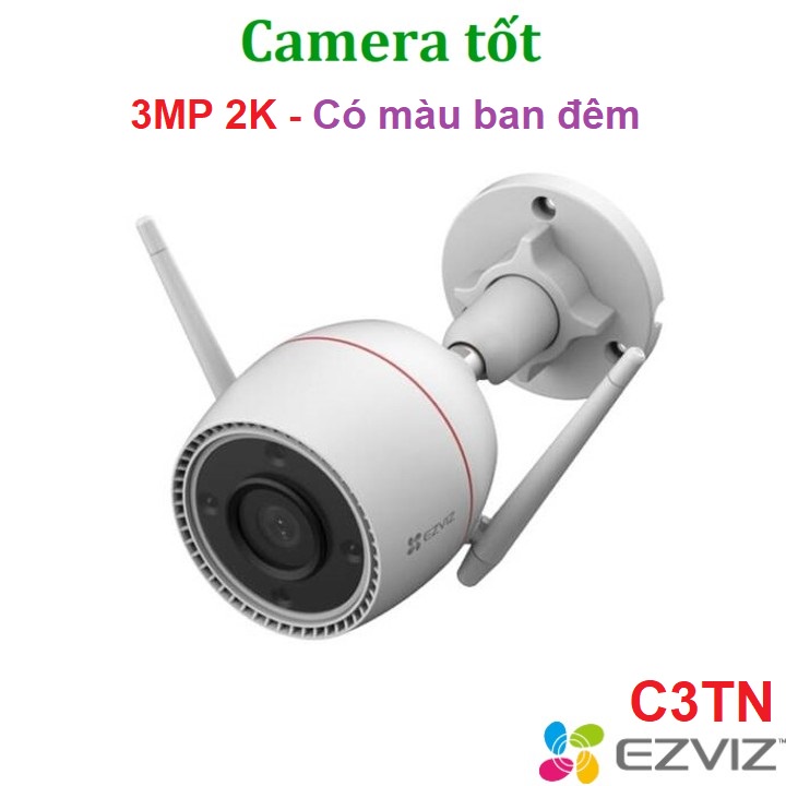Camera IP Wifi Ezviz C3TN 3MP 2K / 2MP 1080P Ngoài trời - Có mầu ban đêm - AI Thông minh
