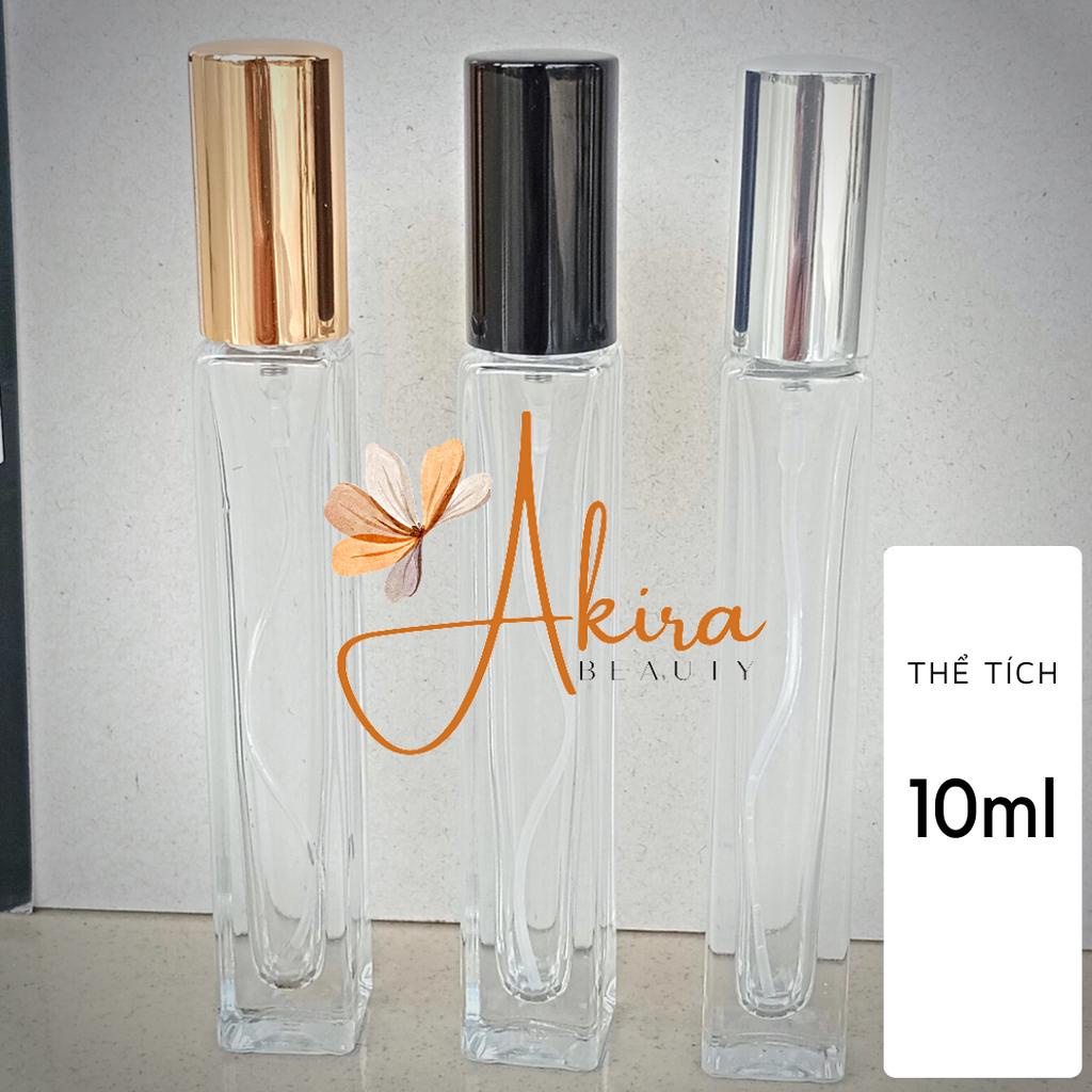 Chai chiết nước hoa 10ml | Chai thủy tinh dạng vuông