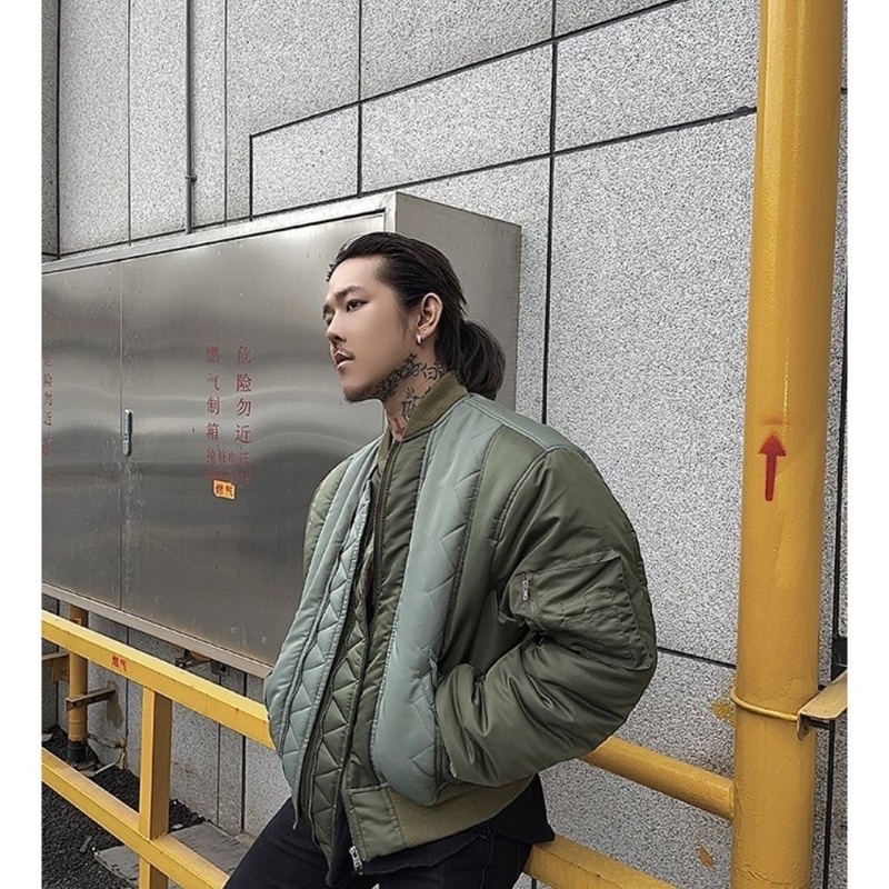 Áo khoác phối màu nam nót bông nhẹ màu xanh 🍉🍉🍉