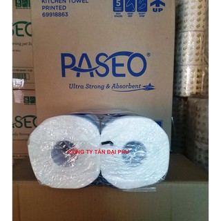Khăn giấy bếp Paseo in hoa bịch 2 cuộn