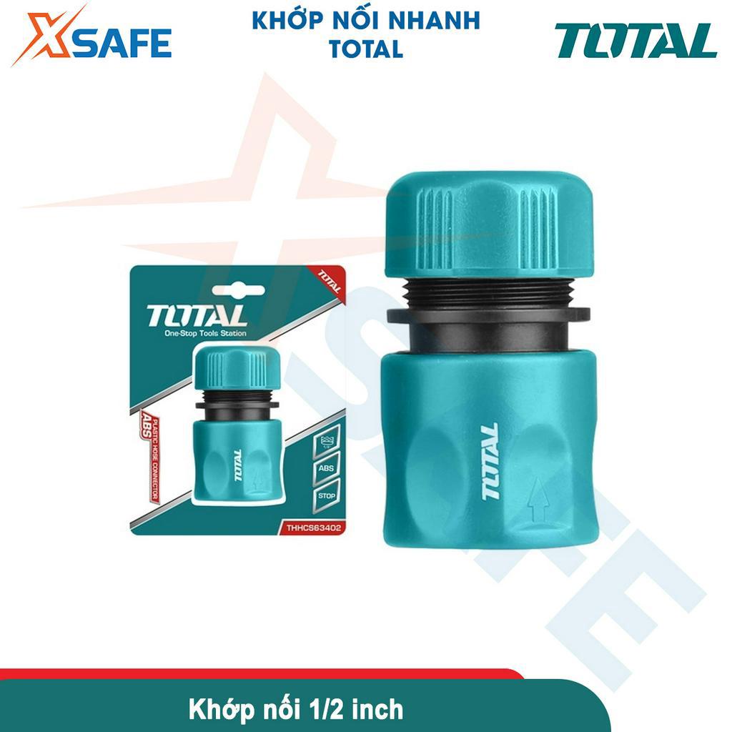 Bộ năm khớp nối TOTAL THHCS05122 khớp nối vòi xịt rửa gồm 2 đầu nối nhanh 1/2'' nhựa và 1 khớp nối 1/2 inch