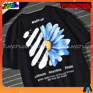 Áo thun tay lỡ nam nữ unisex form rộng phong cách Ulzzang in hình cá tính