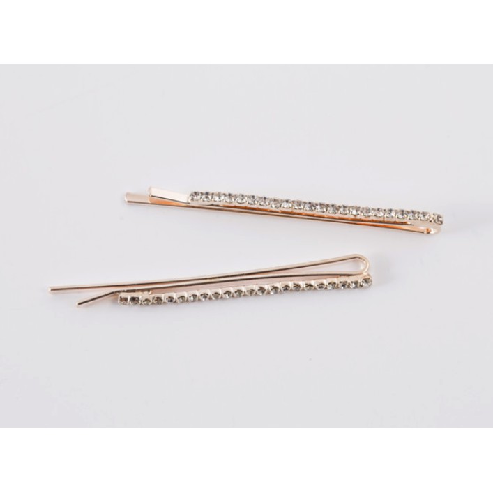 Kẹp tóc kim loại hình jennie đính ngọc trai blackpink