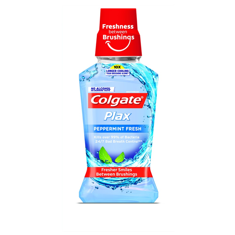 Combo 2 Nước xúc miệng Colgate Plax Bạc hà peppermint (Xanh dương) 500ml x 2