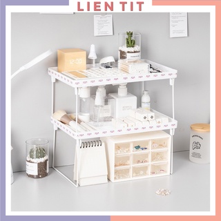 Kệ để đồ K1 sắp xếp bàn làm việc có thể gấp gọn, kệ trang trí decor bàn học xinh xắn