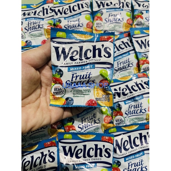 (tách lẻ)-Kẹo dẻo trái cây WELCHS Fruit Snacks - Mỹ(Date 02/2023)